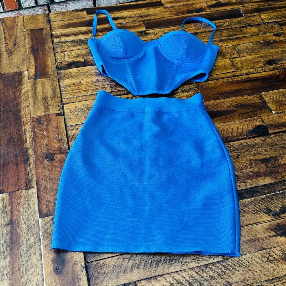 Bold Blue Mini Skirt - Women